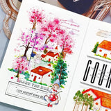 Sticker Pet Tape - Pre - cut - Misty Blush - 70 mm - 3 - Washi Tape Shop - Tidformera