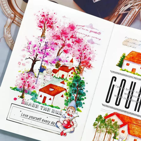Sticker Pet Tape - Pre - cut - Misty Blush - 70 mm - 3 - Washi Tape Shop - Tidformera