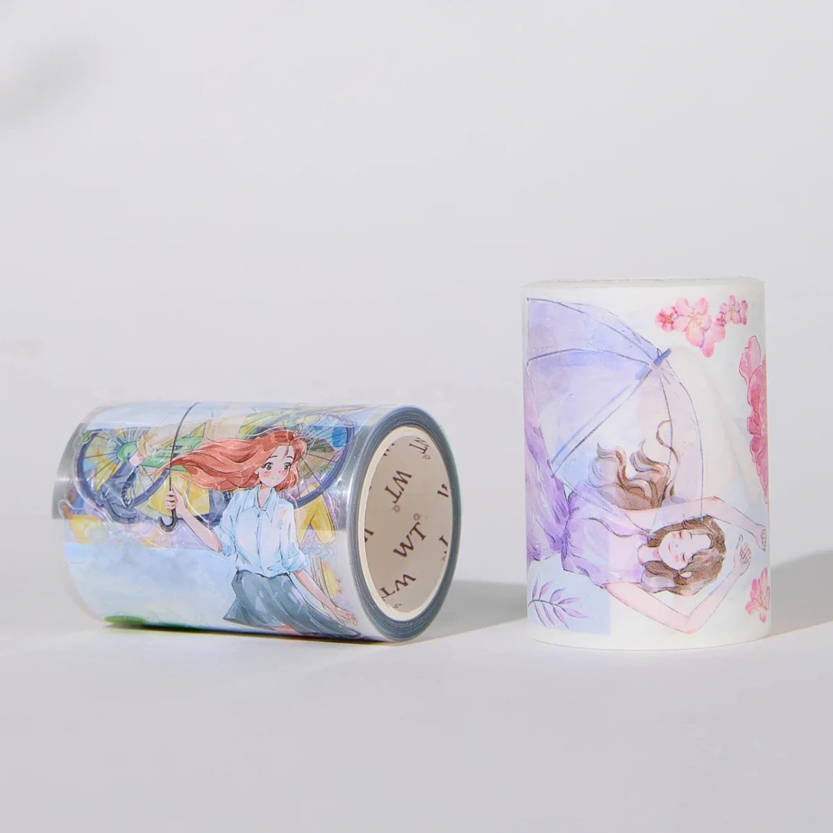 Sticker Pet Tape - Pre - cut - Morning Dew - 65 mm - 4 - Washi Tape Shop - Tidformera