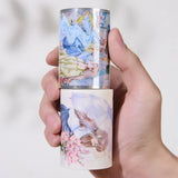 Sticker Pet Tape - Pre - cut - Morning Drizzle - 65 mm - 6 - Washi Tape Shop - Tidformera