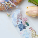 Sticker Pet Tape - Pre - cut - Morning Drizzle - 65 mm - 1 - Washi Tape Shop - Tidformera