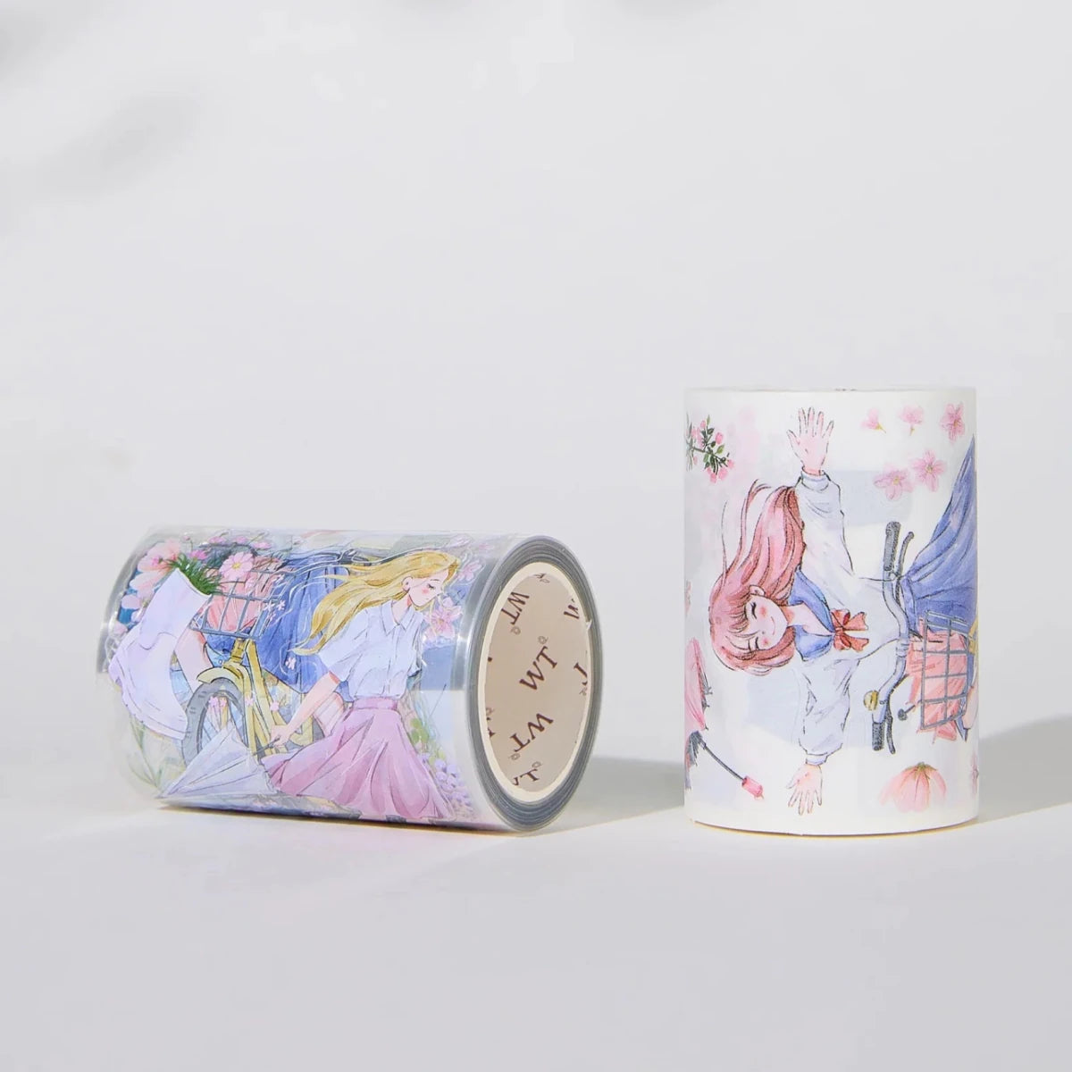 Sticker Pet Tape - Pre - cut - Morning Drizzle - 65 mm - 5 - Washi Tape Shop - Tidformera