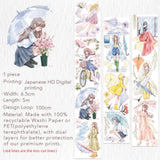 Sticker Pet Tape - Pre - cut - Morning Drizzle - 65 mm - 8 - Washi Tape Shop - Tidformera