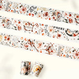 Sticker Pet Tape - Pre - cut - Rose Sonata - 60 mm - 2 - Washi Tape Shop - Tidformera