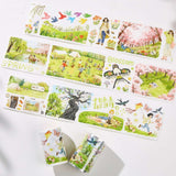 Sticker Pet Tape - Pre - cut - Sakura Voyage - 70 mm - 8 - Washi Tape Shop - Tidformera