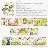 Sticker Pet Tape - Pre - cut - Sakura Voyage - 70 mm - 10 - Washi Tape Shop - Tidformera