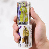 Sticker Pet Tape - Pre - cut - Silent Silhouette - 70 mm - 8 - Washi Tape Shop - Tidformera
