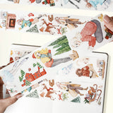 Sticker Pet Tape - Pre - cut - Snowy Strolls - 65 mm - 3 - Washi Tape Shop - Tidformera
