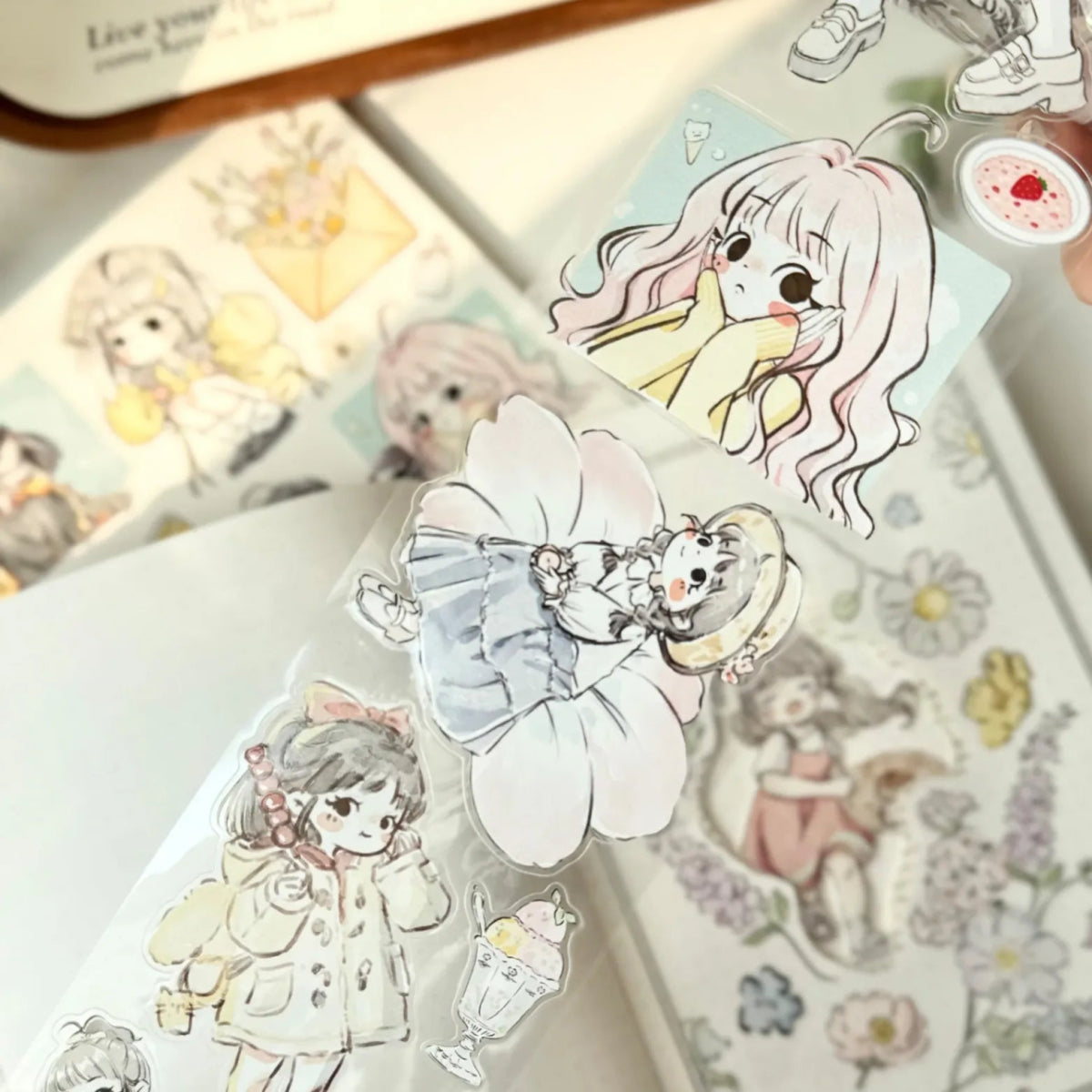 Sticker Pet Tape - Pre - cut - Studio Sprout - 65 mm - 2 - Washi Tape Shop - Tidformera