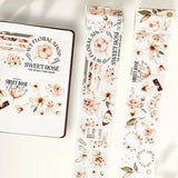 Sticker Pet Tape - Pre - cut - Sweet Rosé - 70 mm - 5 - Washi Tape Shop - Tidformera