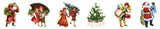 Sticker Pet Tape - Pre - cut - Vintage Christmas - Celebration 60 mm - 2 - Studio Light - Tidformera