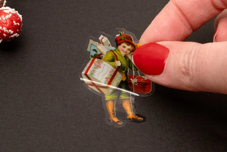 Sticker Pet Tape - Pre - cut - Vintage Christmas - Celebration 60 mm - 3 - Studio Light - Tidformera