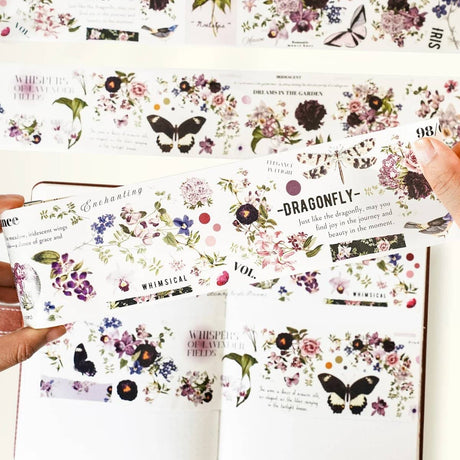 Sticker Pet Tape - Pre - cut - Violet Veil - 65 mm - 7 - Washi Tape Shop - Tidformera