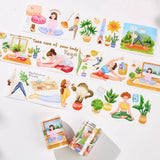 Sticker Pet Tape - Pre - cut - Yoga Ode - 65 mm - 2 - Washi Tape Shop - Tidformera