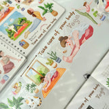 Sticker Pet Tape - Pre - cut - Yoga Ode - 65 mm - 1 - Washi Tape Shop - Tidformera