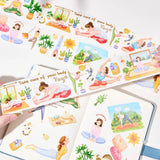 Sticker Pet Tape - Pre - cut - Yoga Ode - 65 mm - 4 - Washi Tape Shop - Tidformera