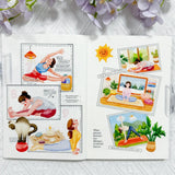 Sticker Pet Tape - Pre - cut - Yoga Ode - 65 mm - 10 - Washi Tape Shop - Tidformera