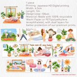 Sticker Pet Tape - Pre - cut - Yoga Ode - 65 mm - 9 - Washi Tape Shop - Tidformera