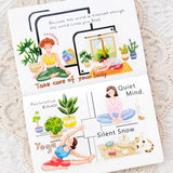 Sticker Pet Tape - Pre - cut - Yoga Ode - 65 mm - 3 - Washi Tape Shop - Tidformera