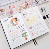 Sticker Pet Tape - Pre - cut - Yoga Sonnet - 65 mm - 3 - Washi Tape Shop - Tidformera