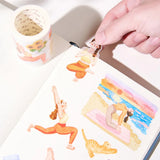 Sticker Pet Tape - Pre - cut - Yoga Sonnet - 65 mm - 6 - Washi Tape Shop - Tidformera