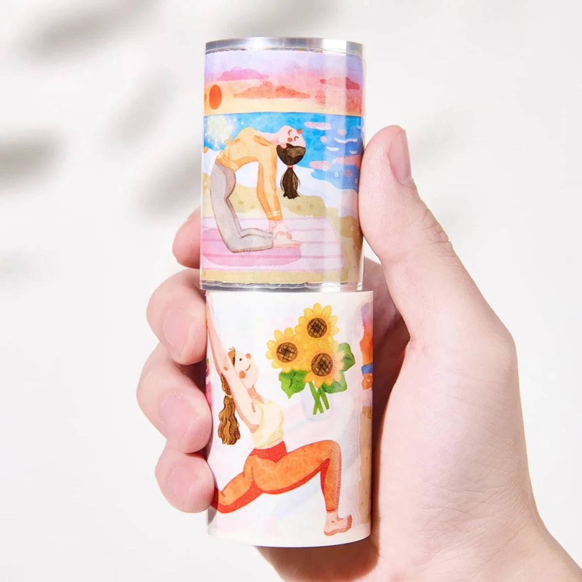 Sticker Pet Tape - Pre - cut - Yoga Sonnet - 65 mm - 8 - Washi Tape Shop - Tidformera