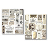 Sticker set 10 - pack - Vintage scripts - 5 - Ciao Bella - Tidformera