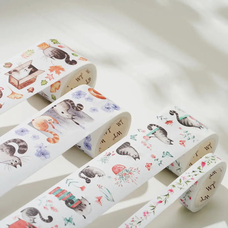 Sticker Set Washi Tape - Chonky Cat - 4 - pack - 3 - Washi Tape Shop - Tidformera