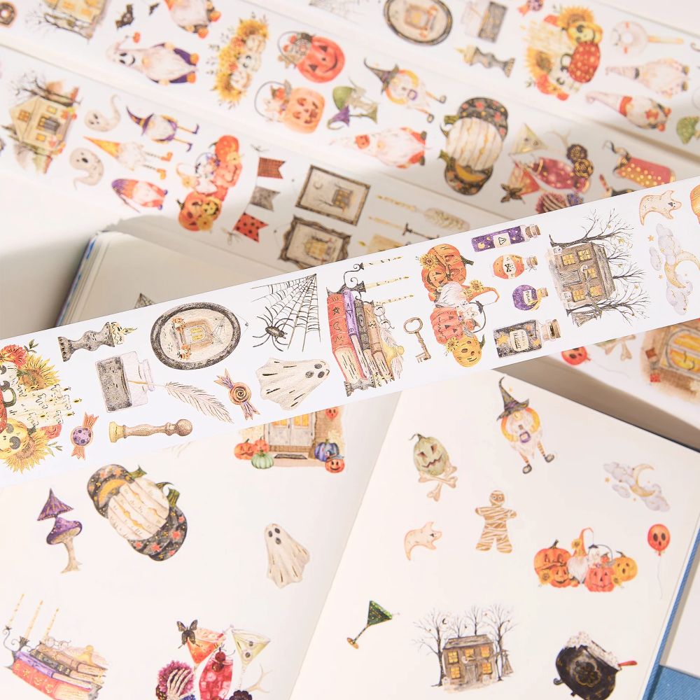 Sticker Set Washi Tape - Luminous Haunt - 3-pack - 9 - Washi Tape Shop - Tidformera