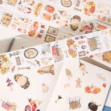 Sticker Set Washi Tape - Luminous Haunt - 3-pack - 9 - Washi Tape Shop - Tidformera