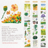 Sticker Set Washi Tape - Spring Oasis - 3 - pack - 8 - Washi Tape Shop - Tidformera