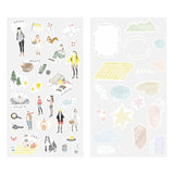 Sticker Two Sheets - Going out - 2 - Midori - Tidformera