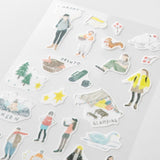 Sticker Two Sheets - Going out - 3 - Midori - Tidformera