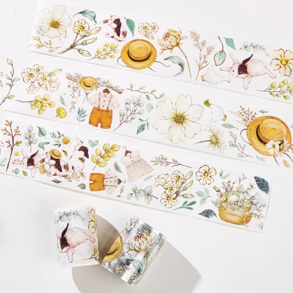 Sticker Washi Tape - Pre - cut - Clover Haze - 60 mm - 3 - Washi Tape Shop - Tidformera