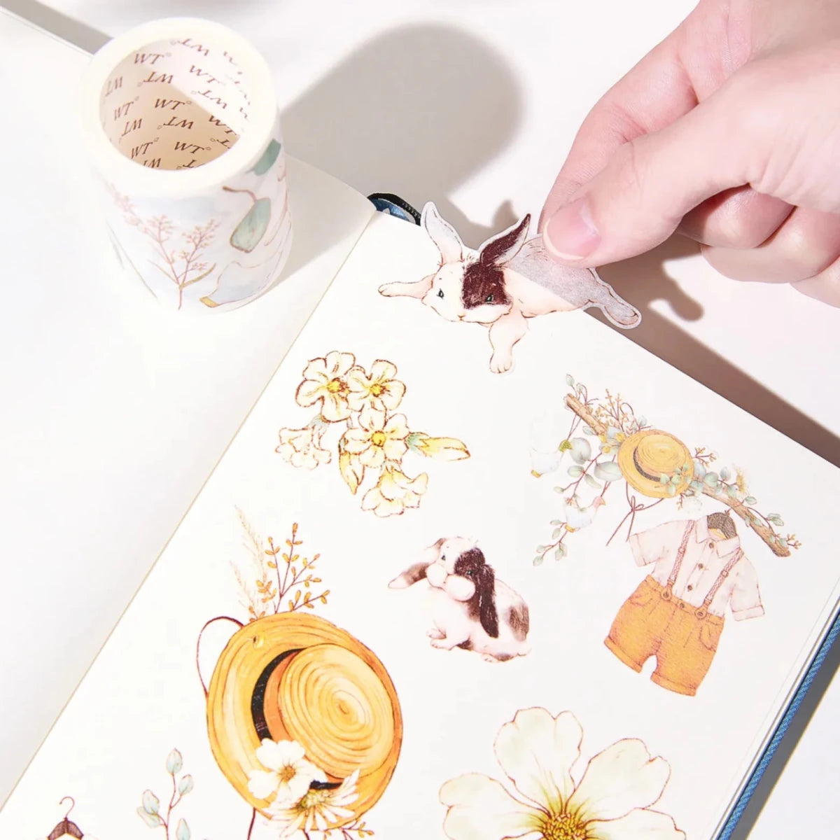Sticker Washi Tape - Pre - cut - Clover Haze - 60 mm - 2 - Washi Tape Shop - Tidformera