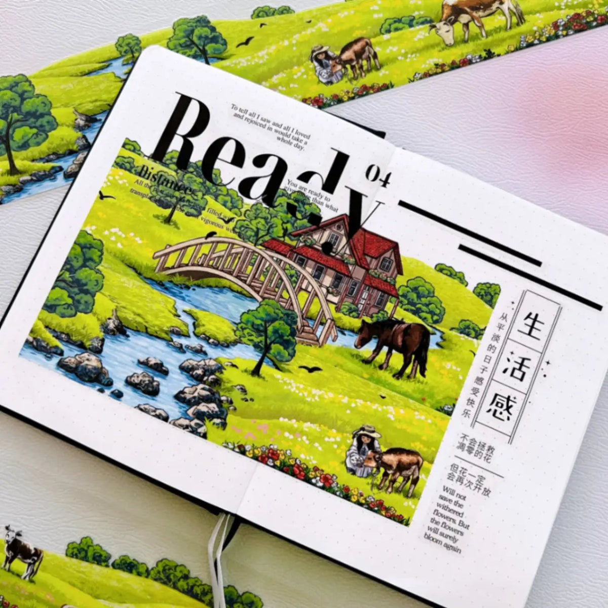 Sticker Washi Tape - Pre - cut - Country Ballad - 70 mm - 4 - Washi Tape Shop - Tidformera