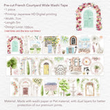 Sticker Washi Tape - Pre - cut - French Courtyard - 70 mm - 9 - Washi Tape Shop - Tidformera