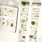 Sticker Washi Tape - Pre - cut - French Courtyard - 70 mm - 2 - Washi Tape Shop - Tidformera