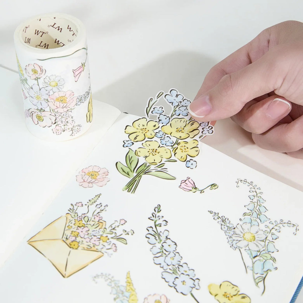 Sticker Washi Tape - Pre - cut - Garden Sprout - 65 mm - 2 - Washi Tape Shop - Tidformera