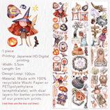 Sticker Washi Tape - Pre-cut - Ghoulish Gathering - 55 mm - 12 - Washi Tape Shop - Tidformera
