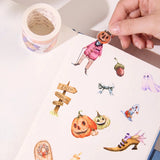 Sticker Washi Tape - Pre-cut - Ghoulish Gathering - 55 mm - 3 - Washi Tape Shop - Tidformera