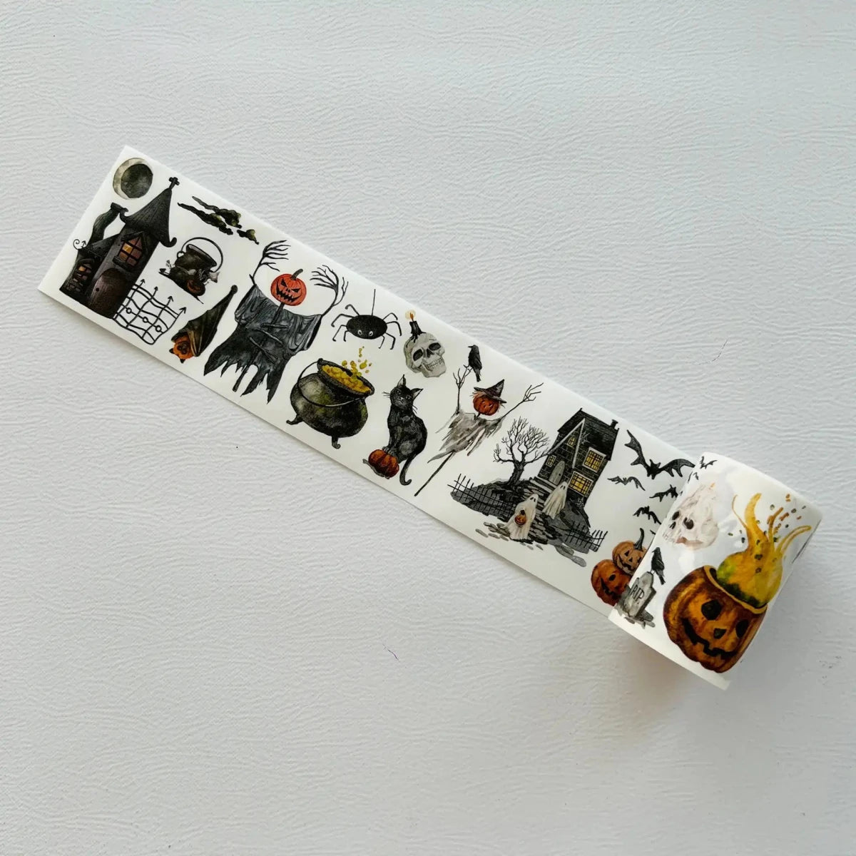 Sticker Washi Tape - Pre-cut - Haunted House - 65 mm - 7 - Washi Tape Shop - Tidformera