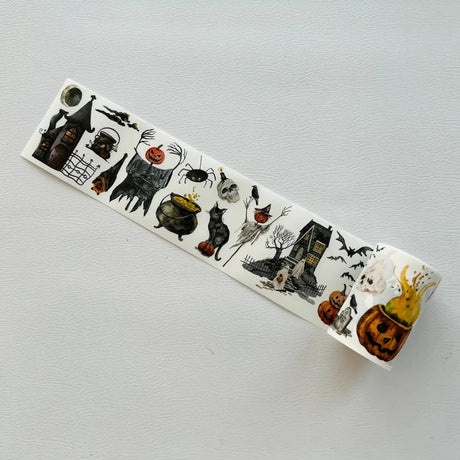 Sticker Washi Tape - Pre-cut - Haunted House - 65 mm - 7 - Washi Tape Shop - Tidformera