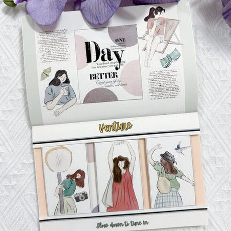 Sticker Washi Tape - Pre - cut - Letter to Myself - 60 mm - 6 - Washi Tape Shop - Tidformera