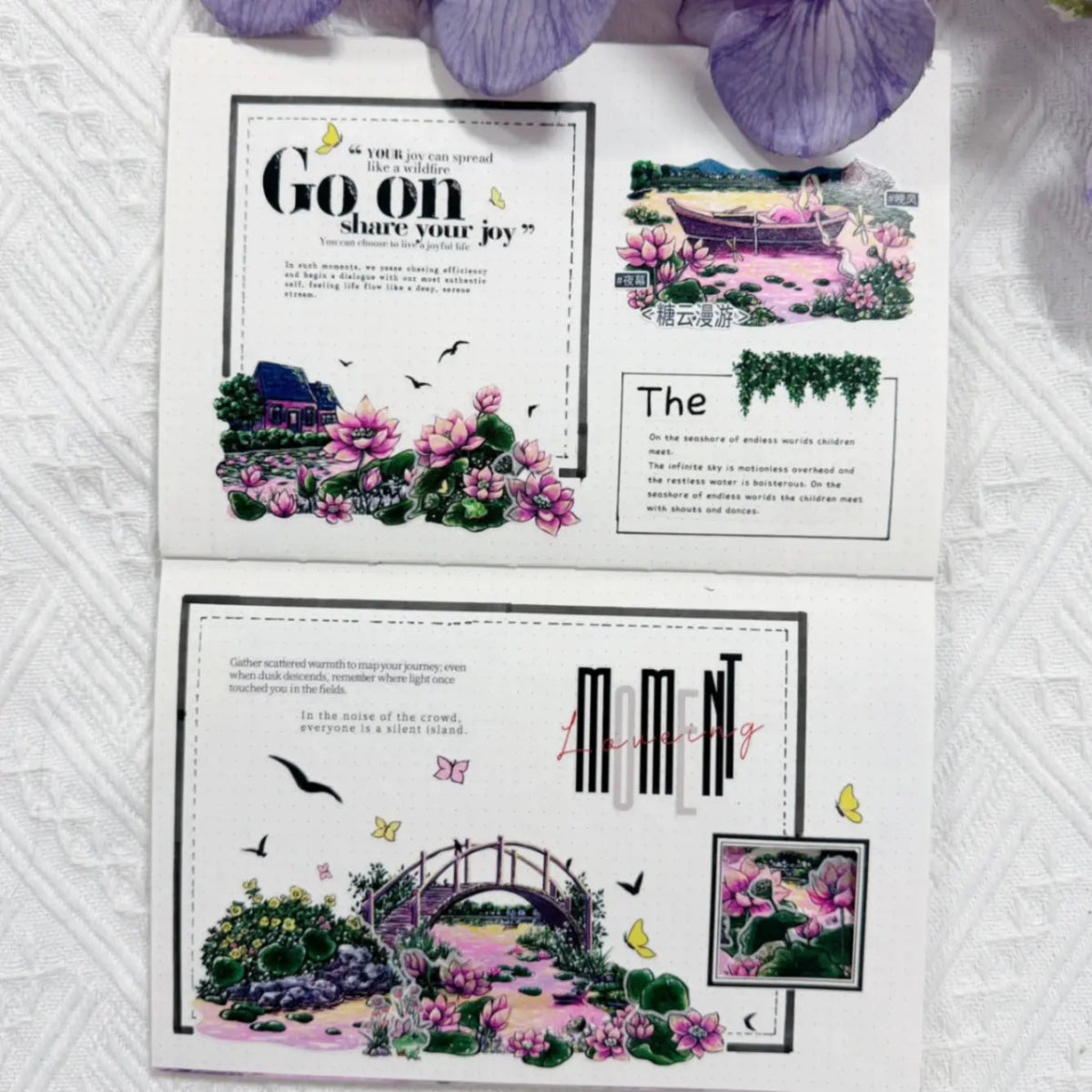 Sticker Washi Tape - Pre - cut - Lotus Saga - 70 mm - 4 - Washi Tape Shop - Tidformera