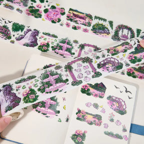 Sticker Washi Tape - Pre - cut - Lotus Saga - 70 mm - 1 - Washi Tape Shop - Tidformera