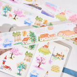 Sticker Washi Tape - Pre - cut - Misty Blush - 70 mm - 2 - Washi Tape Shop - Tidformera