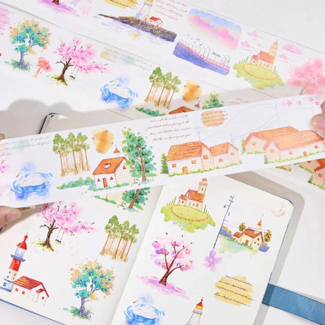 Sticker Washi Tape - Pre - cut - Misty Blush - 70 mm - 2 - Washi Tape Shop - Tidformera