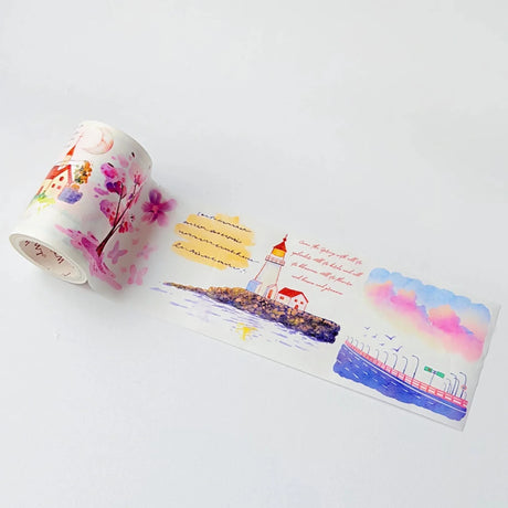 Sticker Washi Tape - Pre - cut - Misty Blush - 70 mm - 4 - Washi Tape Shop - Tidformera