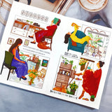 Sticker Washi Tape - Pre - cut - Nostalgic Moments - 72 mm - 5 - Washi Tape Shop - Tidformera